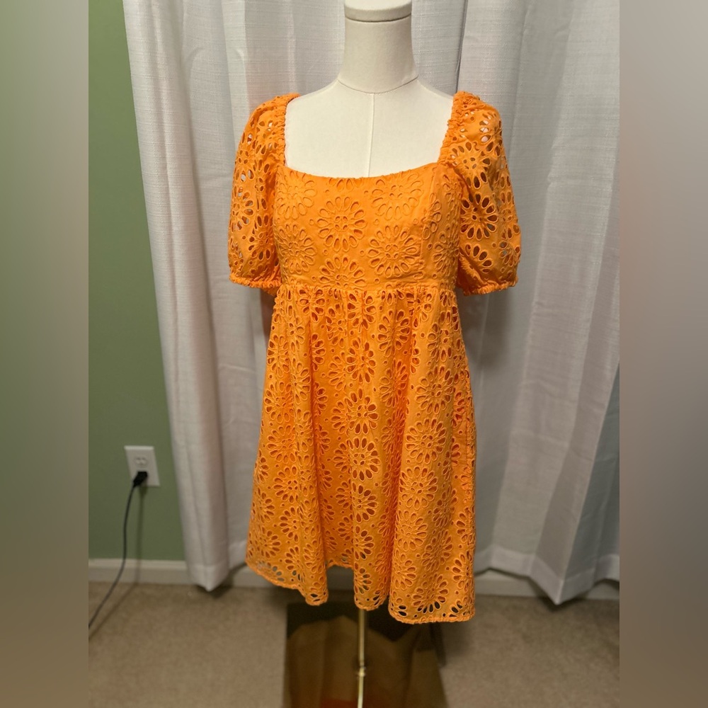 Lilly Pulitzer Orange Eyelet Dress